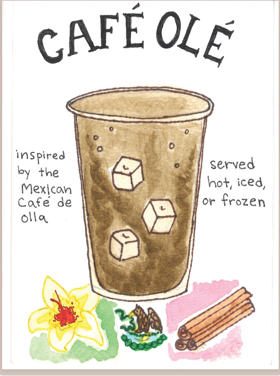 Cafe de Olla Recipe Illustration, Coffee Art Print, Hand-Drawn, Latinx  Food & Drink